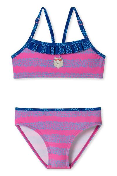 Schiesser Mädchen-Bustier-Bikini-Set – Bade-Zweites, Rüschen, Kinder, 92–128