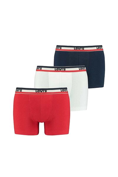 Levi's LEVI'S Herren Boxer – 3er-Pack Sportbekleidung mit Logo, Baumwoll-Stretch
