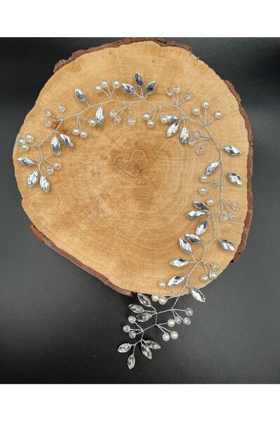 gelinmz Κομψή νυφική τιάρα και αξεσουάρ μαλλιών με κρυστάλλινη πέτρα - Όλα χε...