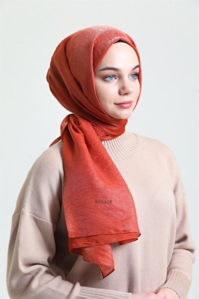 Karaca Eşarp Karaca Pırıltı Şal - Kiremit