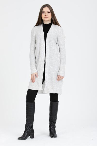 WOMENTİ سترة تريكو ناعمة برقبة على شكل حرف V من Lotus