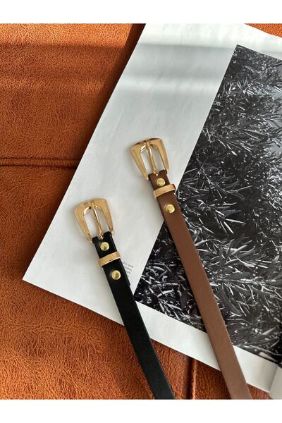 coaksco Curea din 2 piese cu poduri aurii