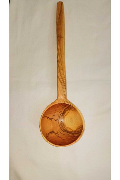 Genel Markalar El Yapımı Zeytin Ağacı Çorba Kepçesi 35 Cm