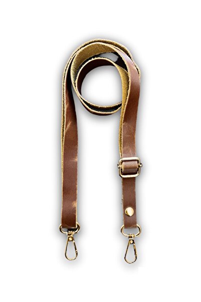 alfa tasarım atölyesi Hakiki Deri Çanta Sapı (120 Cm - 1.5 Cm) - Crazy Karamel
