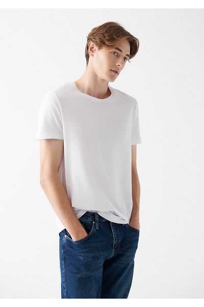 Mavi T-Shirt - Weiß - Regular Fit