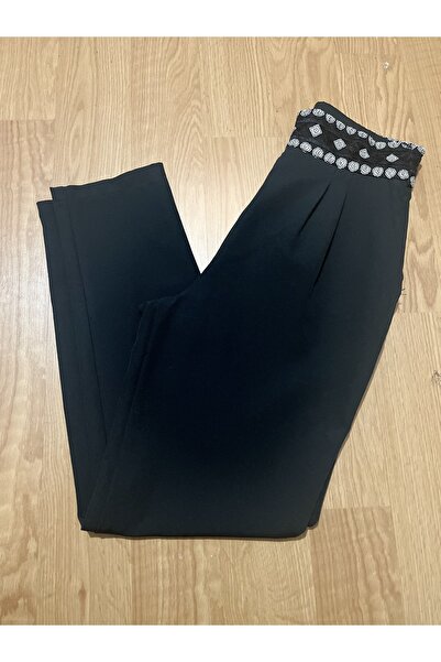 atom butik Yüksek Bel Havuç Model Kumaş Pantolon