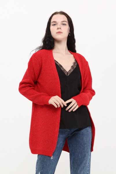 MA ananas Women's Red Knitwear Cardigan