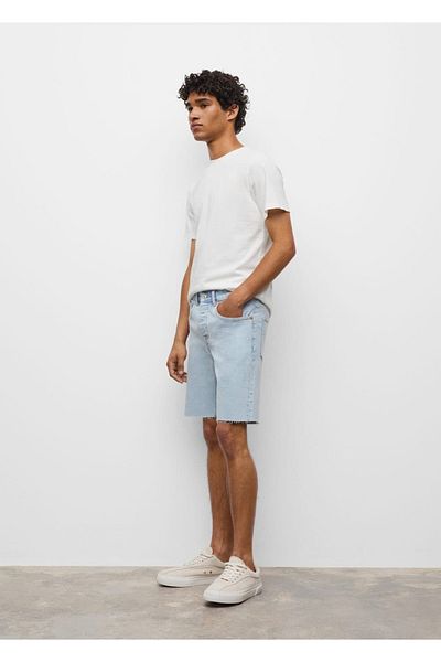 Mango Teen Blue Plus Size Shorts & Bermudas for Kids