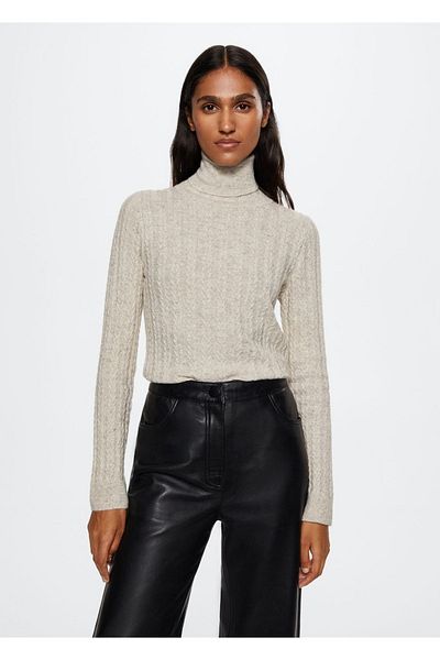 MANGO Woman Cashmere Wool Sweater