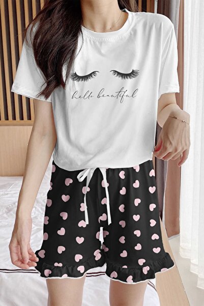 PEMBİŞ HOMEWEAR Zeze Beautiful Supersoft Shorts Kit 2148