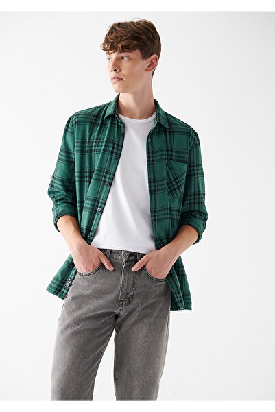 Mavi Зелена сорочка в клітинку Regular Fit / Нормальний крій 0210320-82554