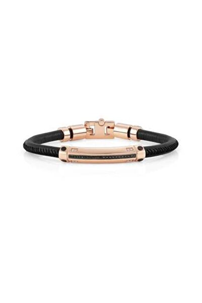 NOMİNATİON Gentleman Bracelet In Stainless Steel, Leather, Diamonds And Stone...
