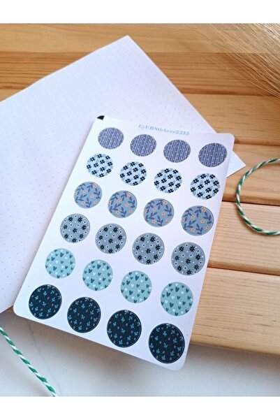 EyER Shoping Bandă autocolantă rotundă cu tematică albastră