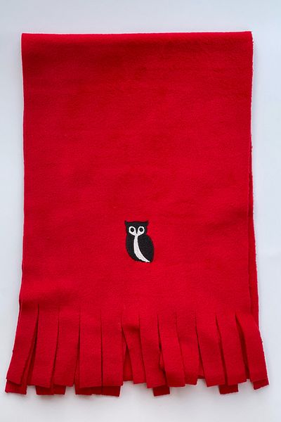 MBEY Owl Embroidered Scarf