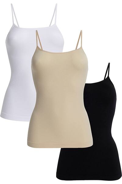 Formeasy Women's Seamless Slimming & Shaping Tank Top Set of 3