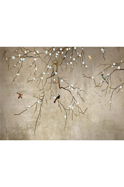 EkoDekor 3boyutluduvarkagitlari Vintage Özel Tasarım Duvar Kağıdı Kanvas Tek ...