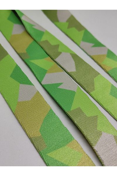 Firebird Takı Aksesuar Ve Kamp Malzemeleri Recycled Printed Column 20 Mm Millennium Green Pattern 5 Meters