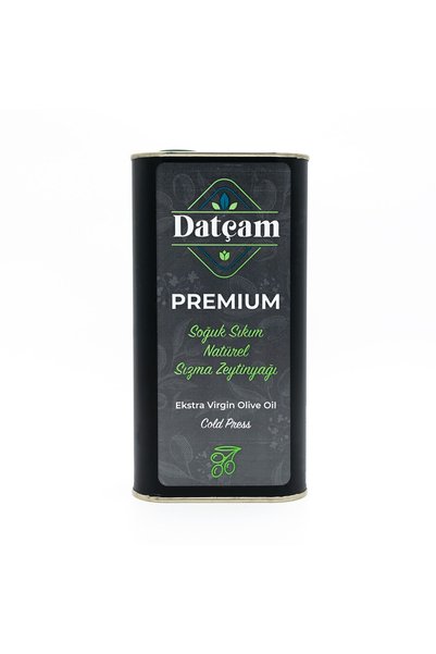 Datçam Premium Soğuk Sıkım Zeytinyağı (teneke) 1000 Ml