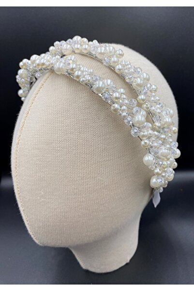 gelinmz Κομψό και κομψό στέμμα γάμου και αρραβώνων και αξεσουάρ μαλλιών με κρ...