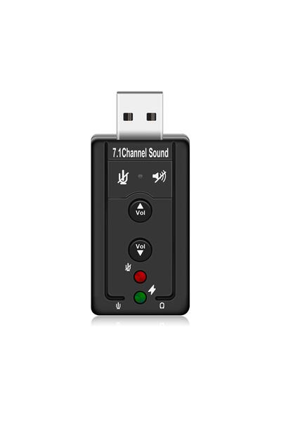 Derwell Yeni 2023 7.1 Ses Kartı Sound Usb 2.0 Çevirici Dönüştürücü Audio Win ...