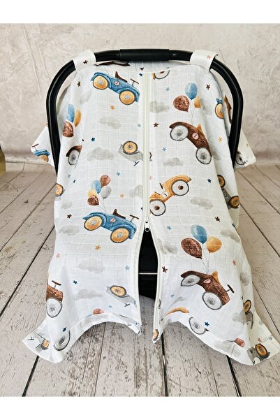 JUNİPERUS Fermuarlı Müslin Bezi Puset Örtüsü