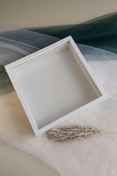 Verda Çerçeve 35x35 Cm 7 Cm Adâncime Design Rose Box Cadru de memorie! Cadru oglindă!