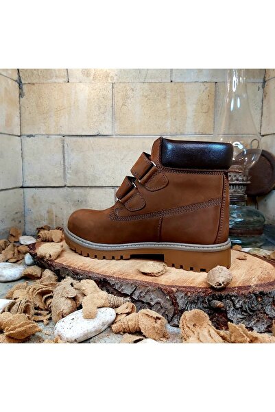 TRAİLER F735 Unisex Hakiki Deri Su Geçirmez Ortopedik Cırtlı Bot