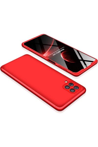 kılıffuarı Samsung Galaxy M32 Case 3-Piece Full Protection Gkk Hard Cover