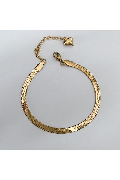 CHARMLUCKY Steel Italian Chain Bracelet