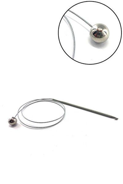 Sultan Stoplu Çelik Telli Misinalı Şiş 80 Cm No:2.5 (1 Adet)