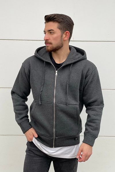 MBEY1989 Φούτερ Unisex με φερμουάρ με κουκούλα Mbey