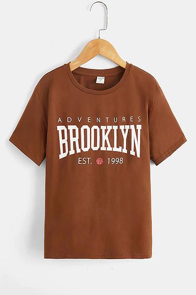 trendgar Тениска с щампа Brooklin, 100/100 памук