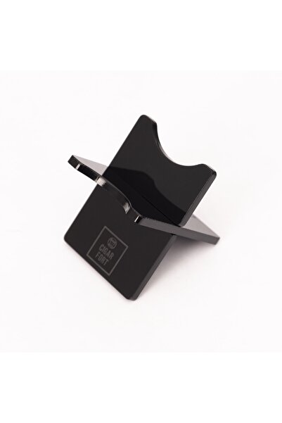 CigarFort Katlanır Puro Standı Sehpası - Kırmızı Deri Kılıflı