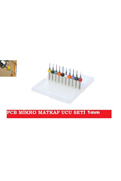 CEKSAN Pcb Mikro Mini Karbür Matkap Ucu 1mm 10lu Set