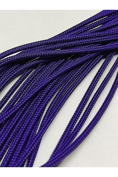 Firebird Takı Aksesuar Ve Kamp Malzemeleri Σχοινί Paracord, 2 mm Paracord Σχοινί βραχιολάκι Σκούρο Μωβ Χρώμα 45 μέτρα