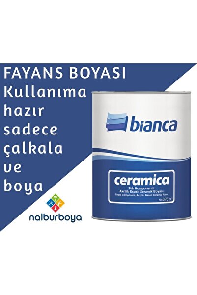 Bianca Fayans Boyası Kullanıma Hazır Ceramica 0.75lt