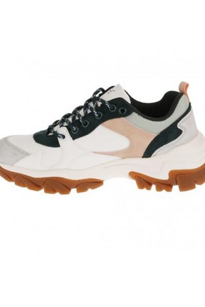 U.S. Polo Assn. Πόλο Ασν των ΗΠΑ. Γυναικεία αθλητικά παπούτσια με χοντρή σόλα σε λευκό-πράσινο casual στυλ Tracky