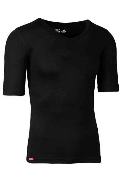 BSM Γυναικείο Viloft Κοντό μανίκι V-Neck Body / Καλσόν Θερμικό Σετ εσωρούχων