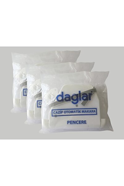 Dağlar Plastik Dağlar 3'lü Panjur Otomatik Makarası Seti - Beyaz Renk
