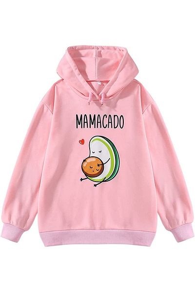 Machetta Суитшърт с качулка и щампа Mamacado за бременни