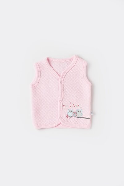 Bibaby New Gıraffe Quilted Vest 61440 Ecru