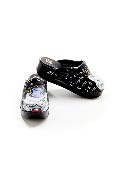 DRMOON Profesör Kedi Desenli Airmax Sabo Terlik