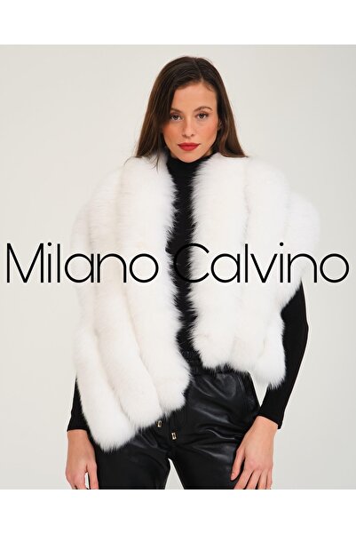 Milano Calvino Fur Shawl & Scarf (shadow)