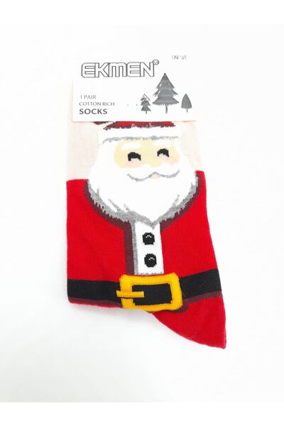 BurchSocks Șosete din bumbac cu tematică de Anul Nou