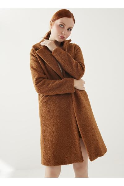 MEECY Γυναικείο Παλτό από πλακάκι Boucle