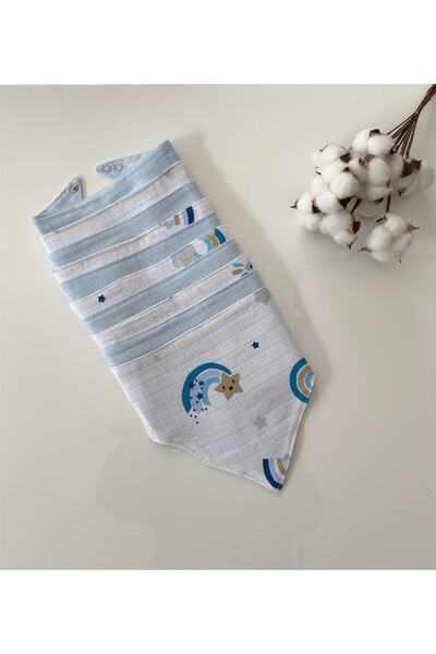 Jaju Baby قوس قزح 10 قطع 100% قطن طبقة مزدوجة موسلين لعاب الأطفال ووشاح ميفا ...