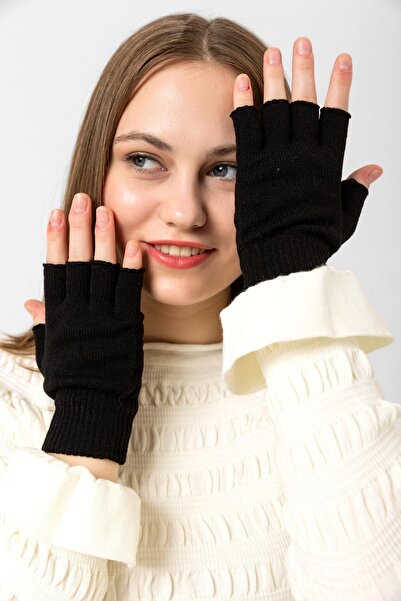 Saria Moda Unisex Dokuma Basic Kısa Eldiven