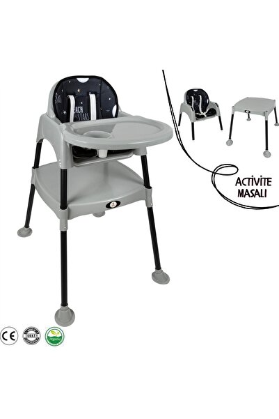 Baby Roys 3in1 Çalışma Masalı Mama Sandalyesi