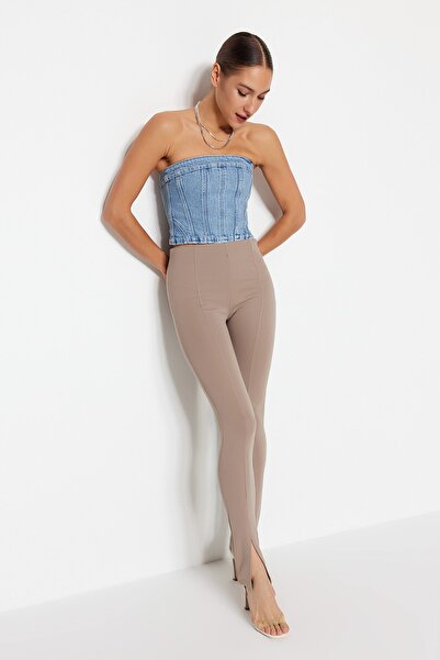 Trendyol Collection Pants - Beige - Slim