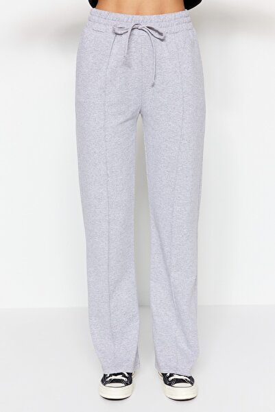 Trendyol Collection Sweatpants - Gray - Straight